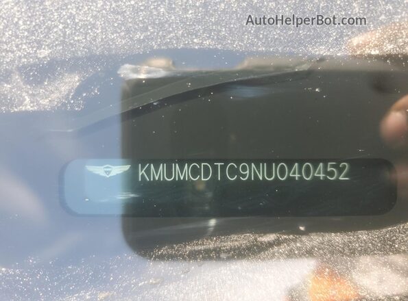 KMUMCDTC9NU040452 2022 GENESIS GV70 Blue Вид наклейки з VIN-кодом