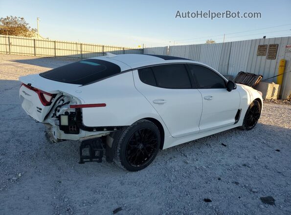 KNAE15LA2M6087596 2021 KIA STINGER White Trasero derecho