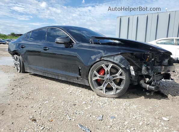KNAE35LC3L6079971 2020 KIA STINGER Черный Передняя правая четверть