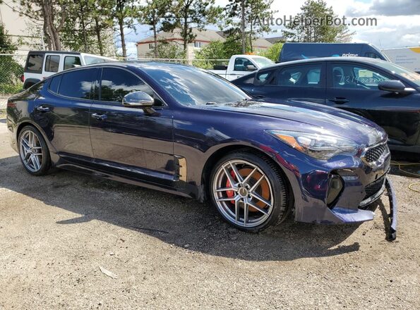 KNAE35LC3L6084524 2020 KIA STINGER Blue Առջևի աջ