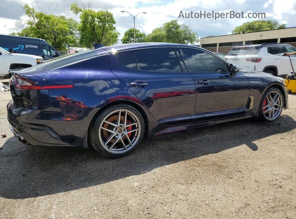 KNAE35LC3L6084524 2020 KIA STINGER Blue Հետևի աջ