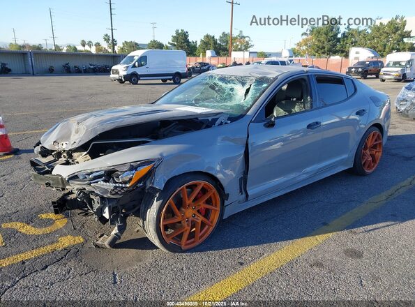 KNAE35LC3M6096724 2021 KIA STINGER Gray Передня ліва чверть