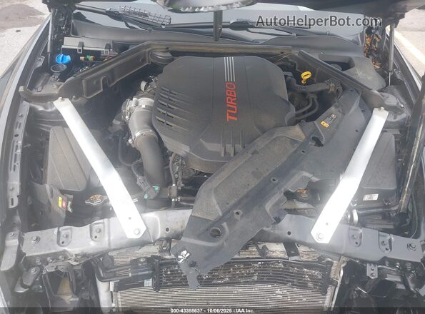 KNAE35LC7L6077866 2020 KIA STINGER Black Widok z tyłu