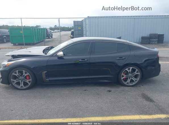 KNAE35LC7L6077866 2020 KIA STINGER Black Widok wnętrza 360 stopni