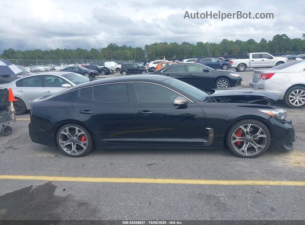 KNAE35LC7L6077866 2020 KIA STINGER Black Widok wnętrza z tyłu
