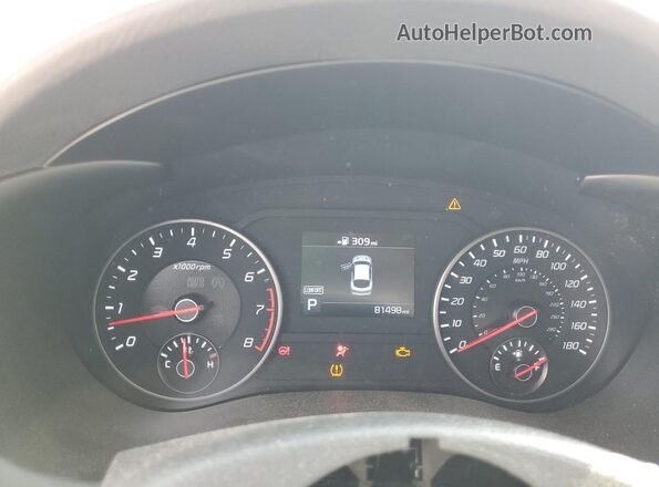 KNAE35LC7L6086986 2020 KIA STINGER Black Widok zestawu wskaźników
