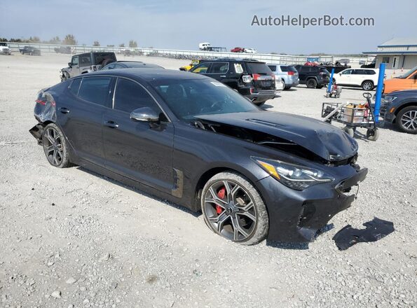 KNAE35LC7L6086986 2020 KIA STINGER Black Przód prawy