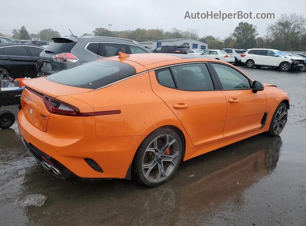KNAE35LCXK6069372 2019 KIA STINGER Оранжевый Задняя правая четверть