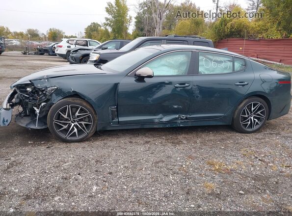 KNAE35LD2N6100627 2022 KIA STINGER Green Widok wnętrza z tyłu