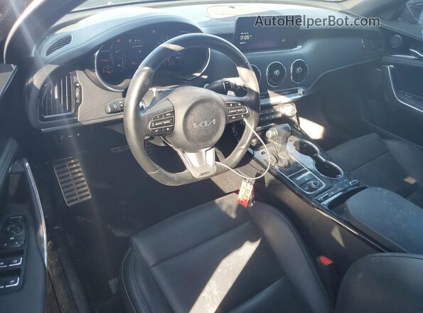 KNAE35LD3P6130948 2023 KIA STINGER Black Առջևի վահանակի տեսք