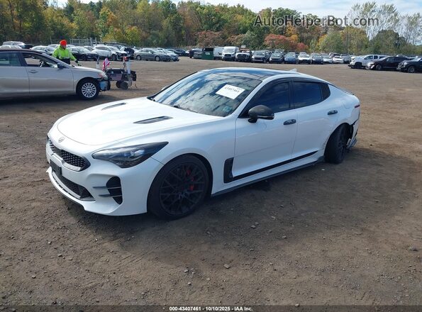 KNAE45LC2M6090281 2021 KIA STINGER White Przód lewy