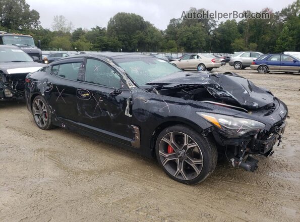 KNAE55LC1K6057864 2019 KIA STINGER Black წინა მარჯვენა