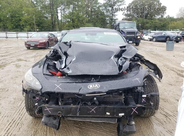 KNAE55LC1K6057864 2019 KIA STINGER Black წინა ხედი