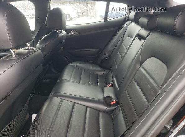 KNAE55LC1K6057864 2019 KIA STINGER Black უკანა სავარძლების ხედი