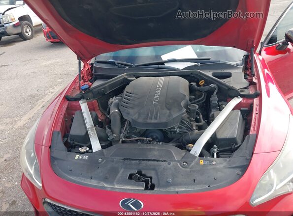 KNAE55LC4J6017678 2018 KIA STINGER Red Rear view