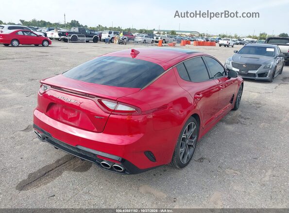 KNAE55LC4J6017678 2018 KIA STINGER Red Rear right