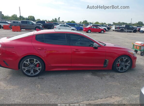 KNAE55LC4J6017678 2018 KIA STINGER Red Rear interior view