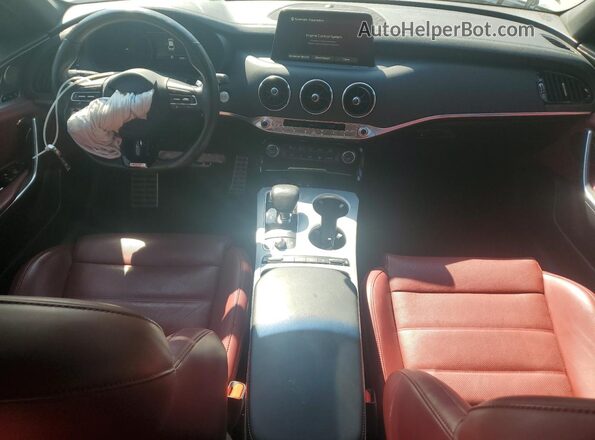 KNAE55LC6M6089857 2021 KIA STINGER Charcoal Вид панелі приладів