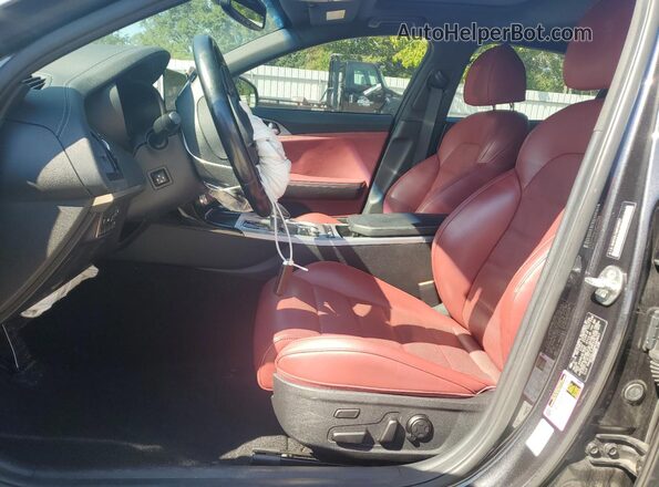 KNAE55LC6M6089857 2021 KIA STINGER Charcoal Вид салону спереду