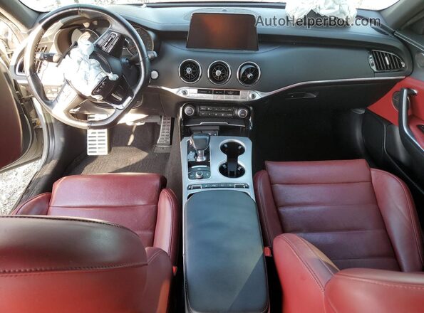 KNAE55LC7M6089849 2021 KIA STINGER Gray წინა პანელის ხედი