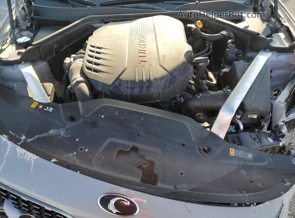 KNAE55LC7M6089849 2021 KIA STINGER Gray უკანა სალონის ხედი