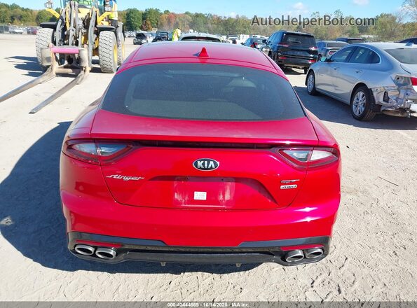 KNAE55LC8J6013228 2018 KIA STINGER Red 