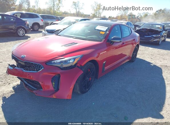 KNAE55LC8J6013228 2018 KIA STINGER Red 