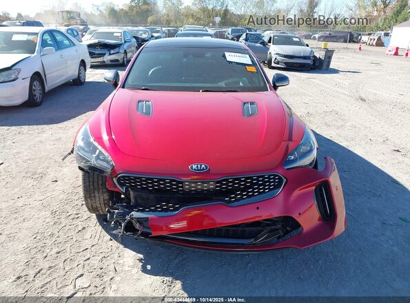 KNAE55LC8J6013228 2018 KIA STINGER Red 