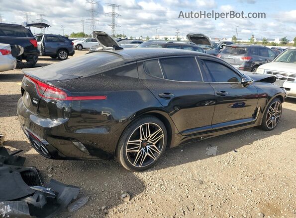 KNAE55LC9N6103705 2022 KIA STINGER Черный Задняя правая четверть