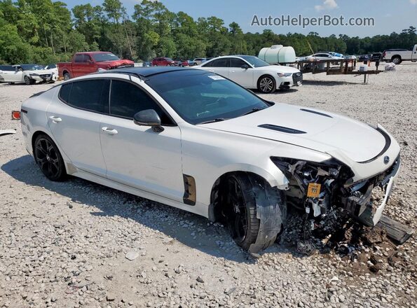 KNAE55LCXK6045888 2019 KIA STINGER White წინა მარჯვენა