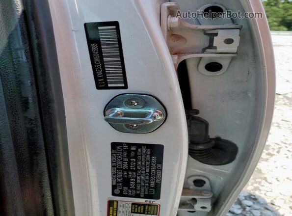KNAE55LCXK6045888 2019 KIA STINGER White VIN კოდის სტიკერის ხედი