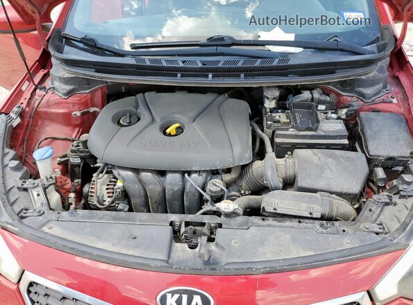 KNAFK4A6XG5439103 2016 KIA FORTE Красный Вид задней части салона