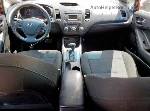 KNAFK4A6XG5439103 2016 KIA FORTE Красный Вид панели приборов