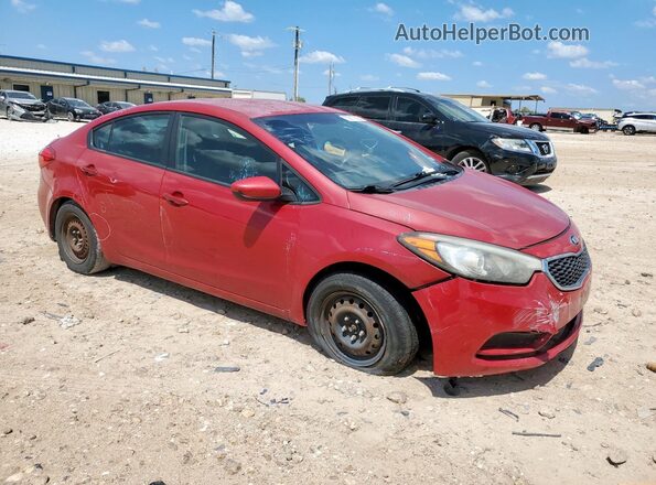 KNAFK4A6XG5439103 2016 KIA FORTE Красный Передняя правая четверть