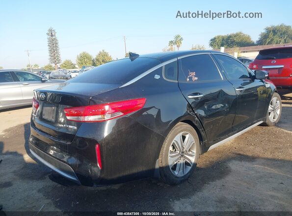 KNAGU4LC7H5006065 2017 KIA OPTIMA HYBRID Черный Задняя правая четверть