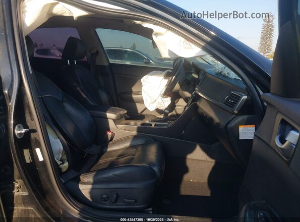 KNAGU4LC7H5006065 2017 KIA OPTIMA HYBRID Черный Вид салона спереди
