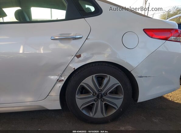 KNAGU4LE8H5013642 2017 KIA OPTIMA HYBRID White Вид спереду