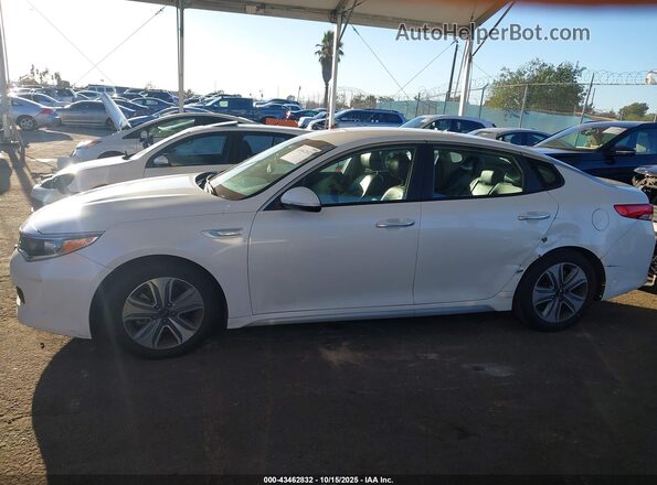 KNAGU4LE8H5013642 2017 KIA OPTIMA HYBRID White Панорамний вид салону 360°