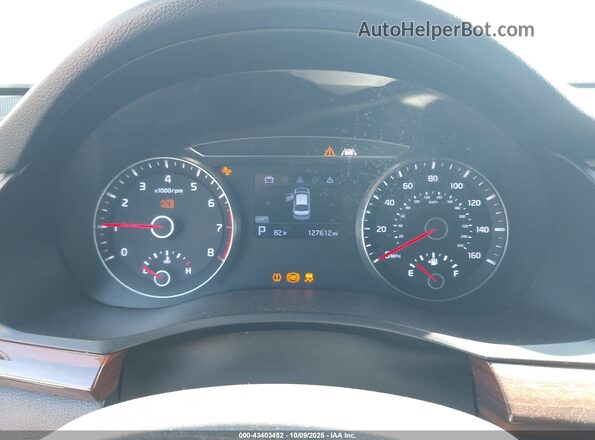 KNALC4J15K5164575 2019 KIA CADENZA White Vista de los asientos traseros