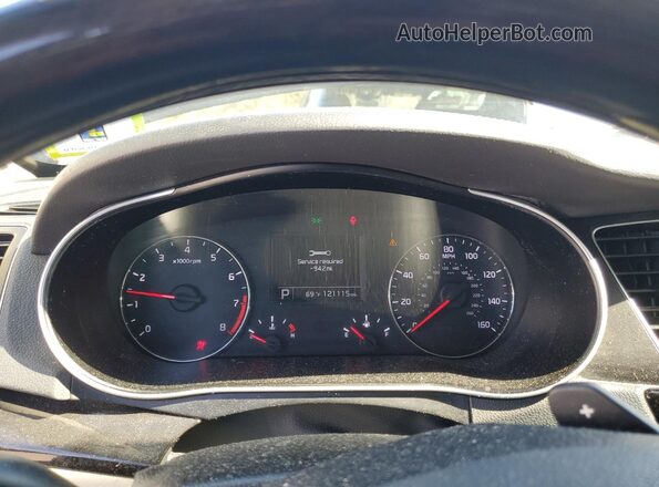 KNALN4D78G5207923 2016 KIA CADENZA Black Vista del cuadro de instrumentos