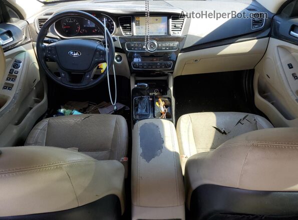 KNALN4D78G5207923 2016 KIA CADENZA Black Vista del salpicadero