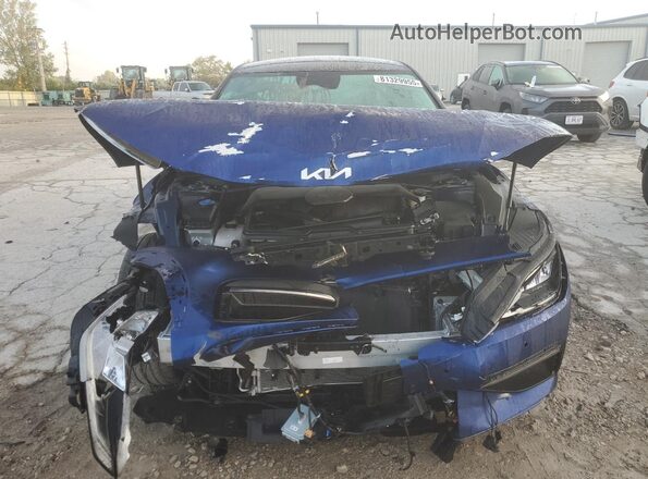 KNDC4DLC4N5082890 2022 KIA EV6 Blue Դիմացի տեսք