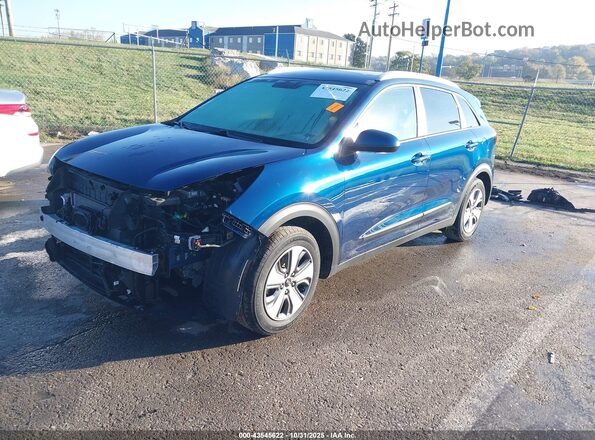 KNDCB3LC1K5250576 2019 KIA NIRO Синий Передняя левая четверть