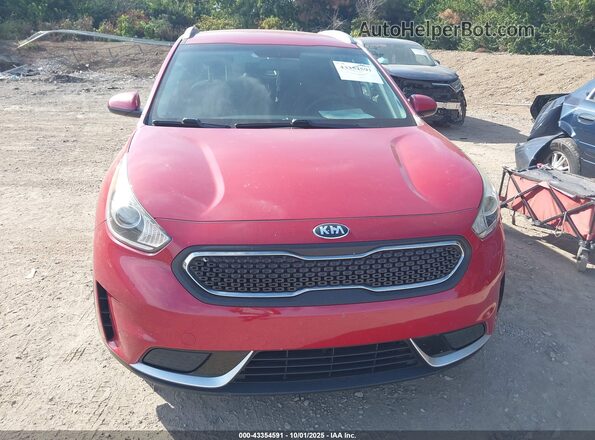 KNDCB3LC7H5063559 2017 KIA NIRO Красный Вид щитка приборов