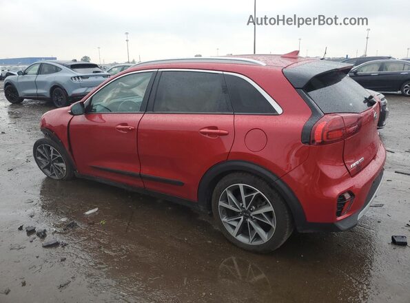 KNDCC3LC6M5463443 2021 KIA NIRO Red უკანა მარცხენა