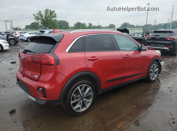 KNDCC3LC6M5463443 2021 KIA NIRO Red უკანა მარჯვენა