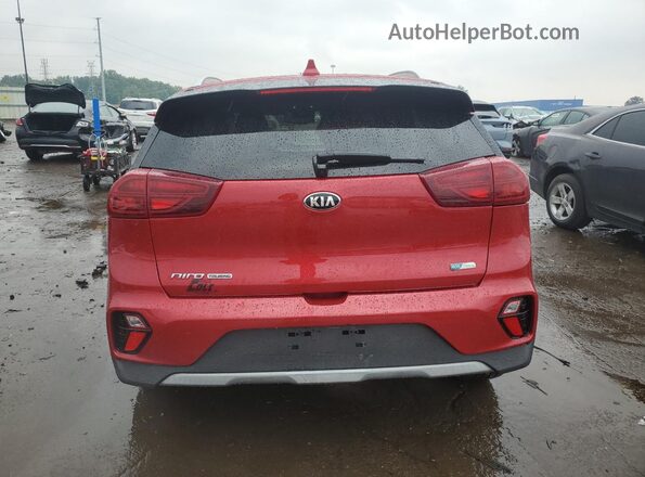 KNDCC3LC6M5463443 2021 KIA NIRO Red უკანა ხედი