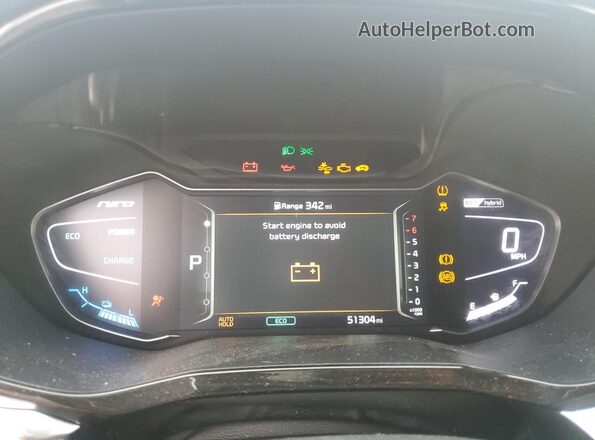 KNDCC3LC6M5463443 2021 KIA NIRO Red ხელსაწყოთა პანელის ხედი