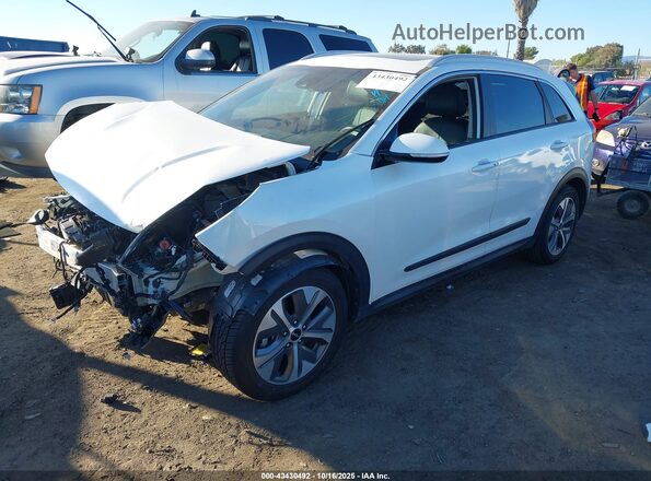 KNDCE3LG4N5134920 2022 KIA NIRO EV White წინა მარცხენა ხედი სამი მეოთხედიდან