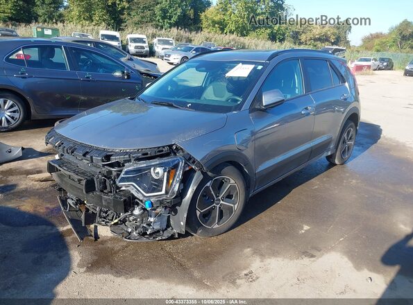 KNDCS3LF6R5142877 2024 KIA NIRO PLUG-IN HYBRID Silver Առջևի ձախ երեք քառորդ տեսարան
